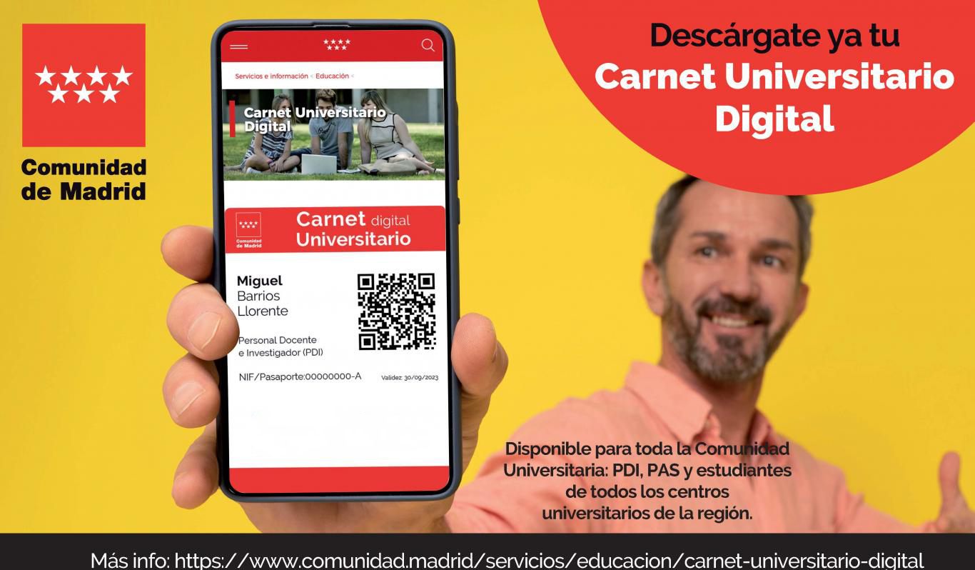 Carnet Universitario Digital - Comunidad de Madrid